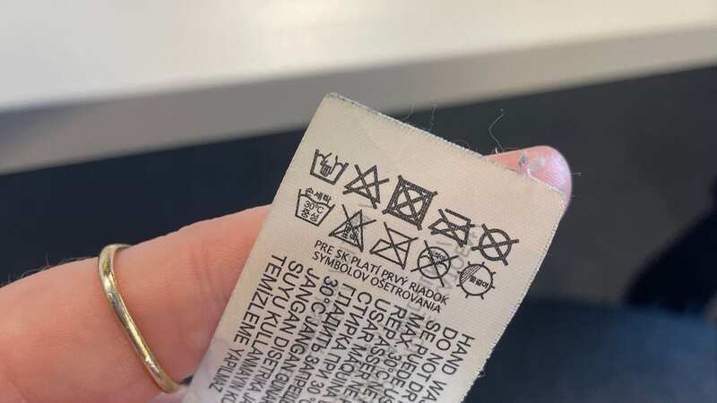 People are only just realising what the laundry symbols mean on clothing