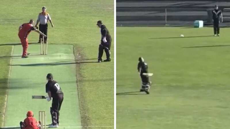 An Australian cricketer was furious after getting Mankaded (Image: Twitter)