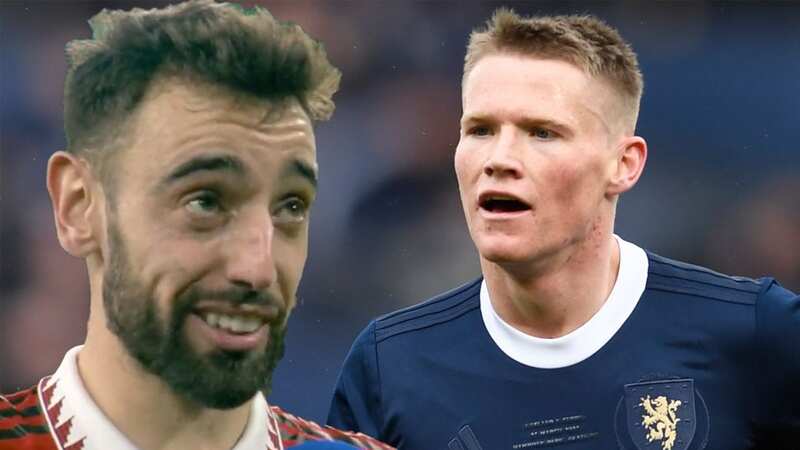 Bruno Fernandes makes his feelings on Scott McTominay clear as Rodri fumes