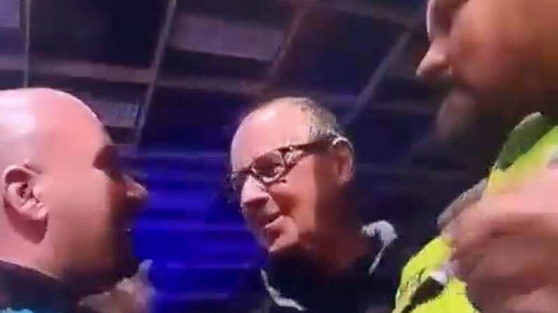 Rob Cross baulked at the request to sign a the shirt of a fan dressed in his rival