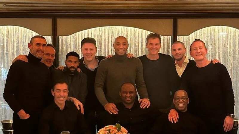 Arsenal Invincibles reunited on Tuesday (Image: @IanWright0/Twitter)