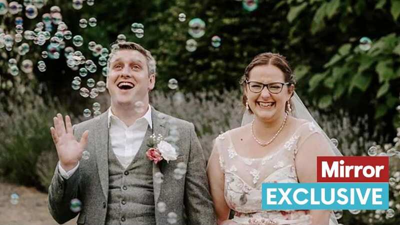 Jennifer and Stephen Chapple, pictured on their wedding day, were stabbed to death by neighbour Collin Reeves (Image: PA)