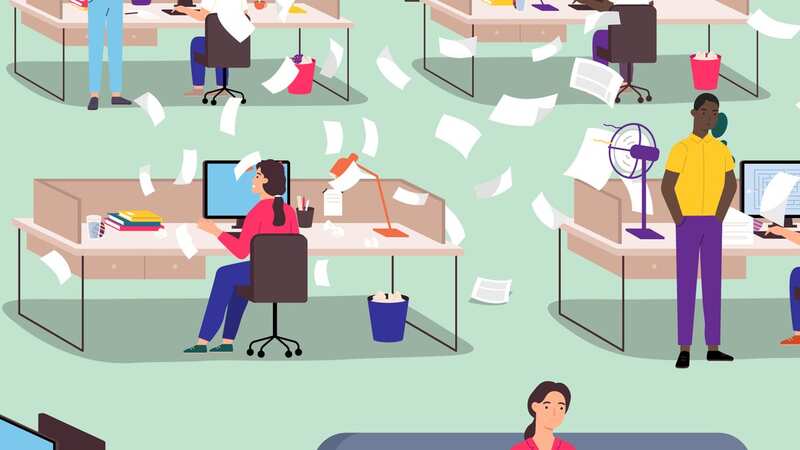 Can you spot six Easter eggs in this office? (see picture below) (Image: Instantprint)
