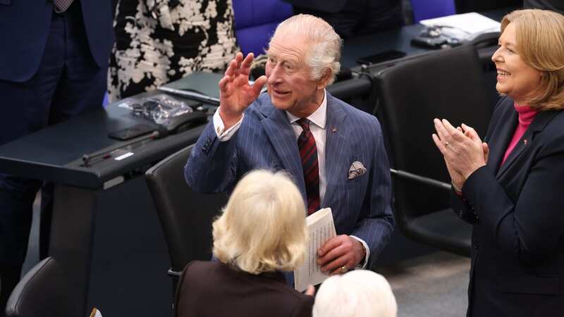 King Charles makes historic speech in German - and leaves everyone giggling