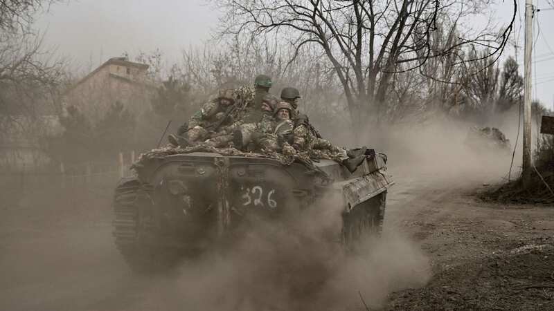 Western officials estimate that between 20,000 and 30,000 Russian troops have been killed in Bakhmut (Image: AFP via Getty Images)