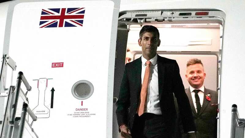 Rishi Sunak arriving in Bali, Indonesia, for the G20 summit last November (Image: POOL/AFP via Getty Images)