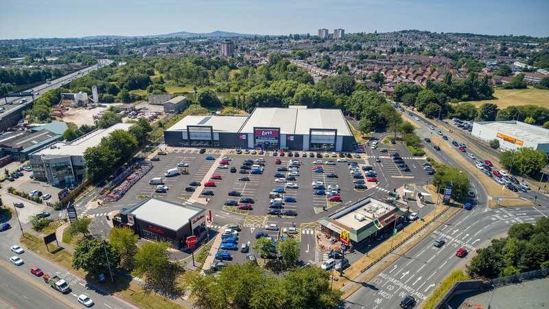 Birchley Island Retail Park in Oldbury was evacuated on Saturday morning (Image: Handout)
