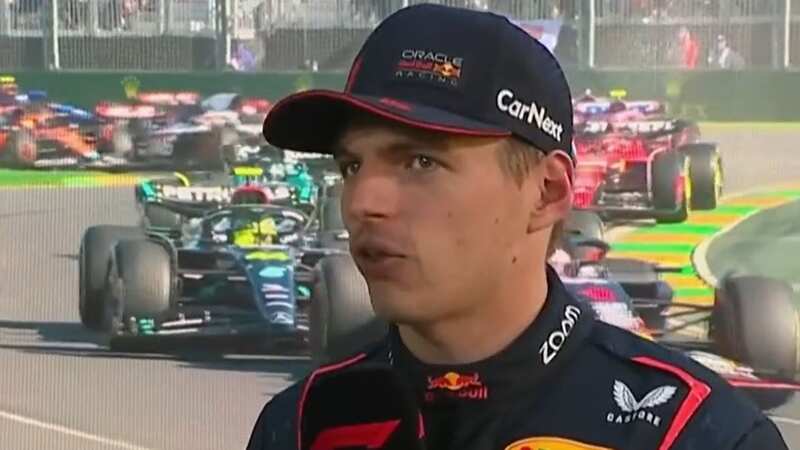 Max Verstappen was not happy that Lewis Hamilton was not penalised in Melbourne (Image: Sky Sports)