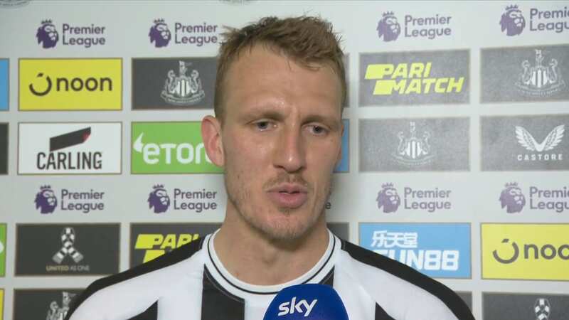 Dan Burn has defended Antony for his performance against Newcastle (Image: Sky Sports)