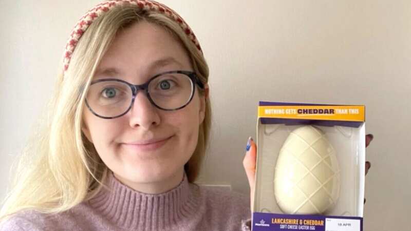 Amber loved the cheese Easter egg - but she was surprised by the shape (Image: Amber O
