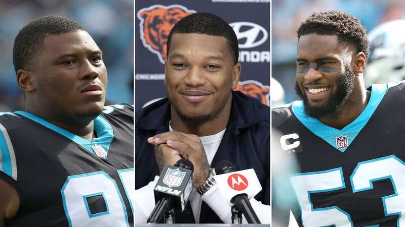 D.J. Moore joined the Bears in the trade while Brian Burns and Derrick Brown were taken off the table (Image: Nam Y Huh/AP/REX/Shutterstock)