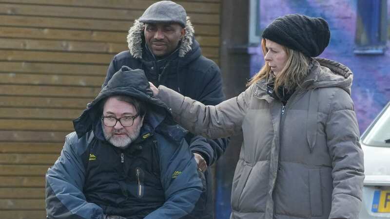 Kate Garraway tenderly supports frail husband Derek Draper on rare public outing