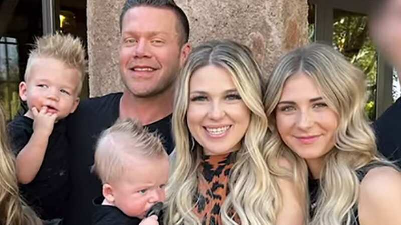 Chris (left) with wife Savana (centre) and daughter Tizzi (right)