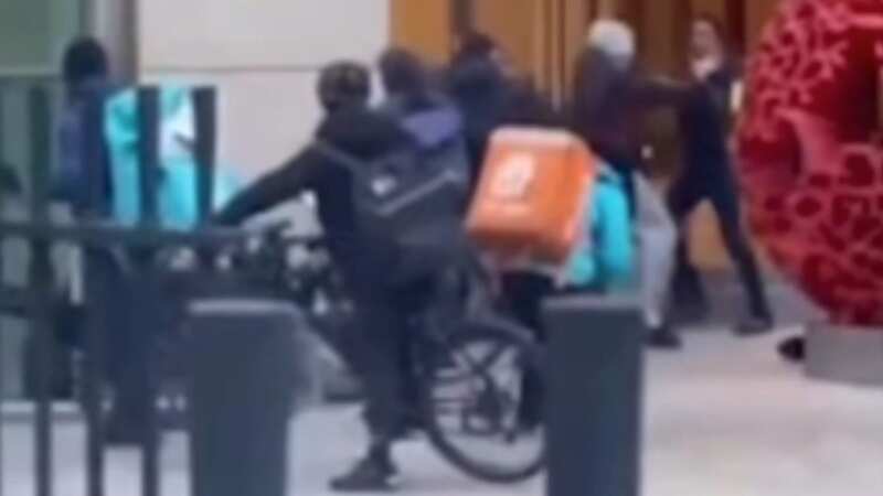 Violent brawl erupts as gang 