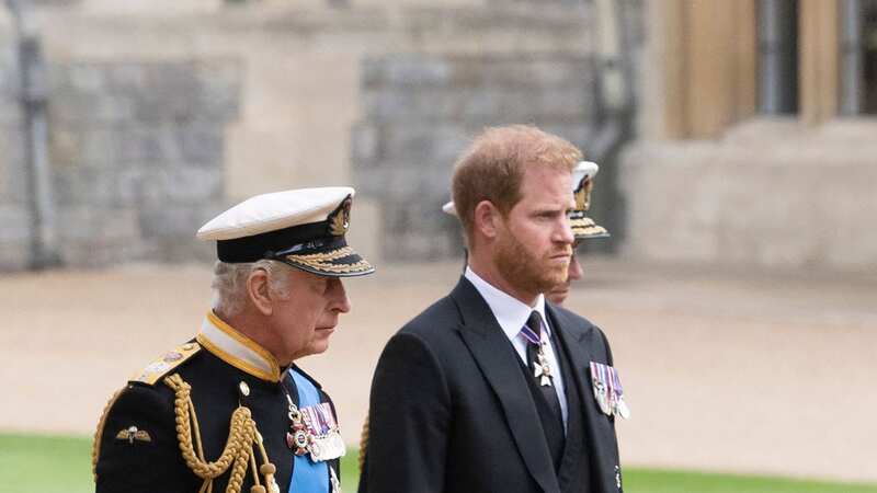 A new royal book chronicles the deteriorating relationship between Harry and his father (Image: POOL/AFP via Getty Images)