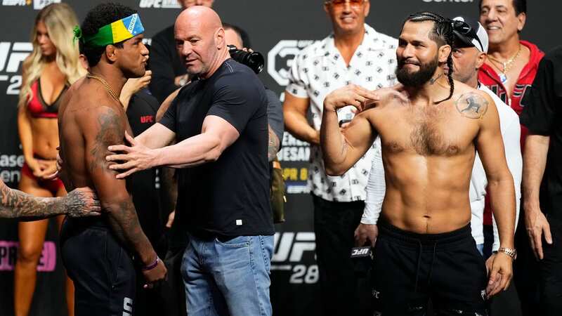 Gilbert Burns makes violent threat towards Jorge Masvidal as kids watch on