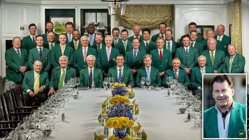The past Masters winners at the Champions Dinner on Tuesday (Image: @TheMasters / Twitter)