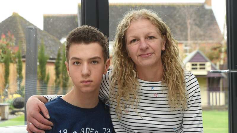 Katie Hattersley with her son Joe (Image: Darren Quinton/Birmingham Live)