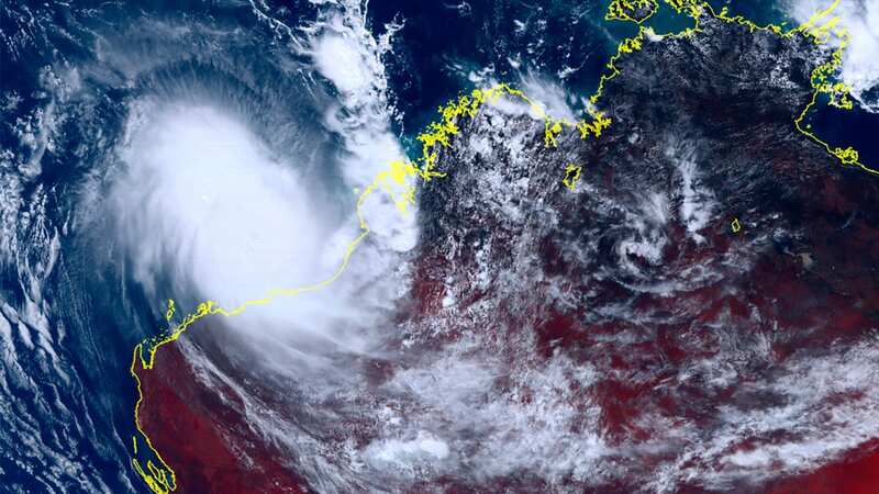 Images taken by Japanese weather satellite Himawari-8 show Cyclone Ilsa approaching Australia (Image: AP)