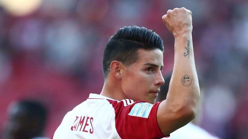 James Rodriguez has left Olympiacos (Image: @olympiacosfc/Twitter)