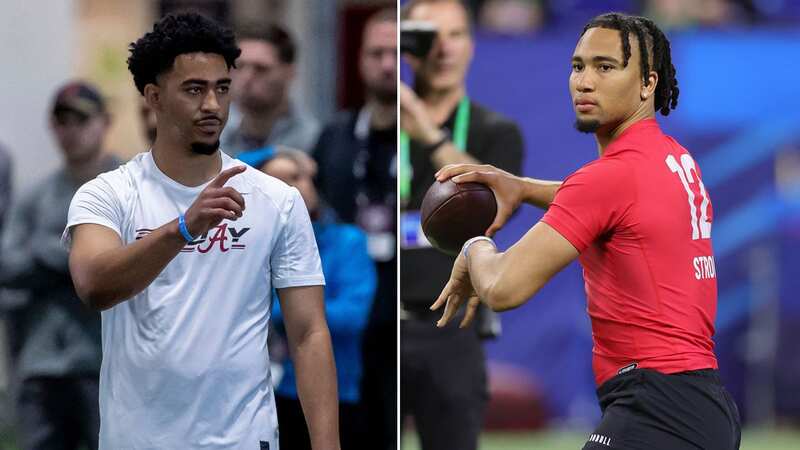 CJ Stroud and Bryce Young are considered the two premier quarterback talents on offer at the 2023 NFL Draft (Image: Darron Cummings/AP/REX/Shutterstock)