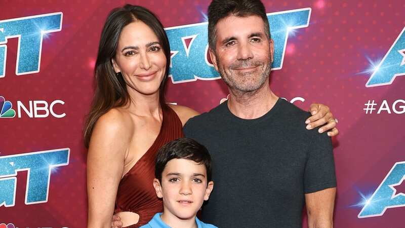 Simon with Lauren and their son Eric (Image: John Salangsang/REX/Shutterstock)