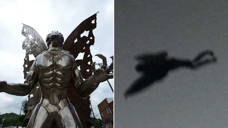 A statue in Point Pleasant of the bizarre Mothman (Image: The Washington Post via Getty Images)