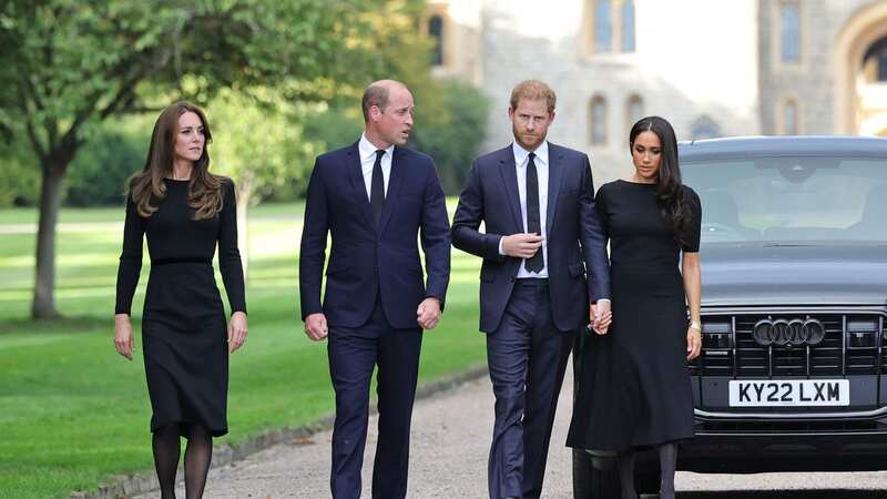 Catherine was obliged to stay behind while the Royal family said goodbye to the Queen at Balmoral (Image: Getty Images)