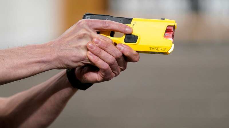 The man fell after being Tasered by police officers (Image: PA)
