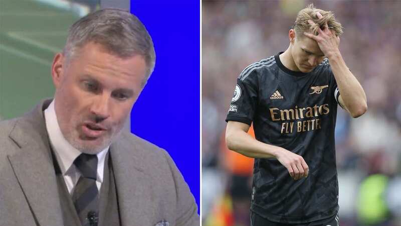 Jamie Carragher spoke further on Arsenal on Monday Night Football (Image: Sky Sports)