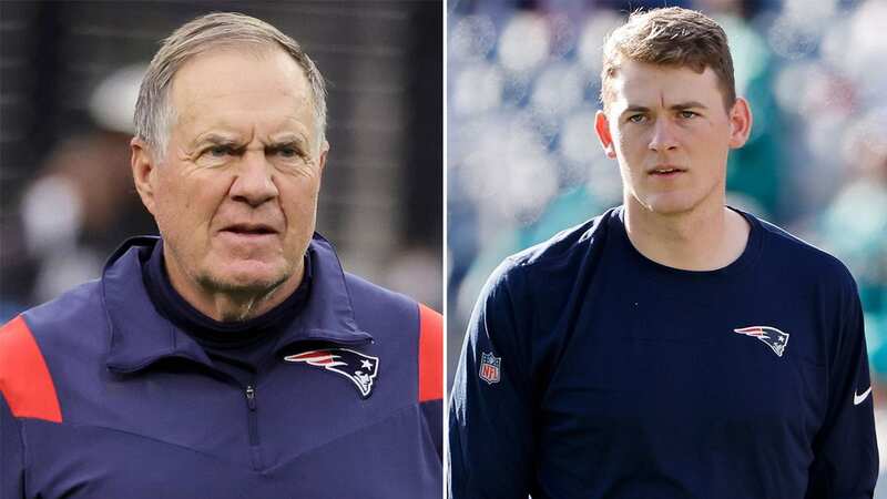 FOXBOROUGH, MASSACHUSETTS - SEPTEMBER 26: Head coach Bill Belichick and Mac Jones #10 of the New England Patriots walk off the field after the loss to the New Orleans Saints at Gillette Stadium on September 26, 2021 in Foxborough, Massachusetts. (Photo by Elsa/Getty Images) (Image: Elsa/Getty Images)
