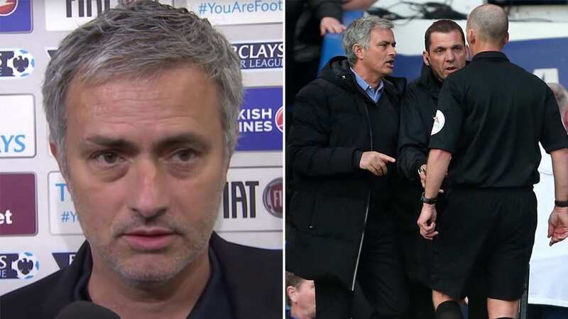 Jose Mourinho was handed a fine for his sarcastic comments after a Chelsea defeat (Image: Sky Sports)
