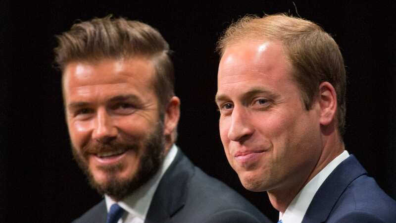 Prince William with David Beckham (Image: WireImage)