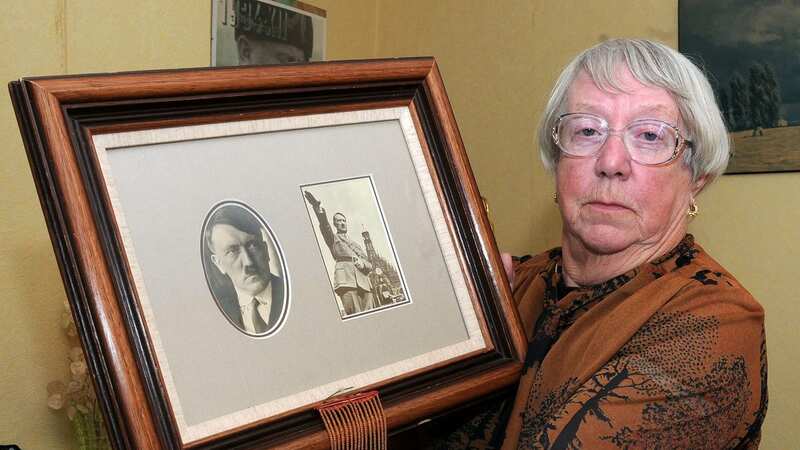 Battling nan Dorothy Phillips tried to sue police for damaging her signed Adolf Hitler photo (Image: SWNS)