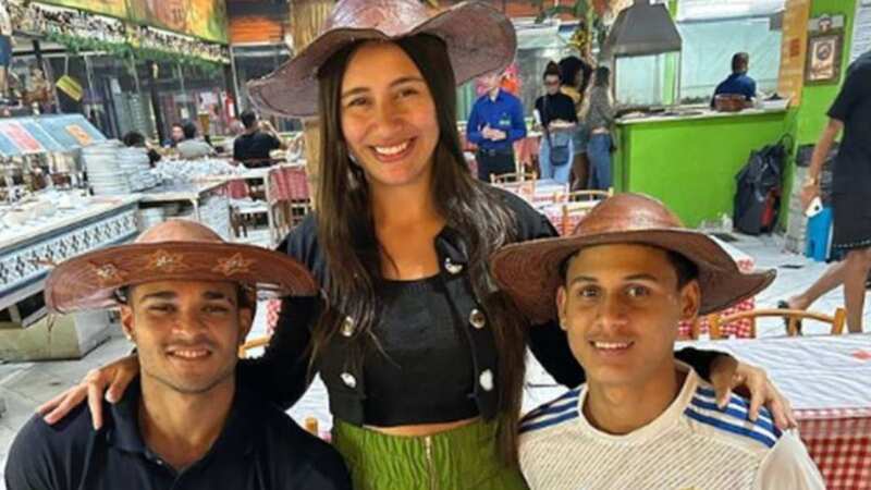 The throuple have four children, with Italo and Joao being the respective fathers (Image: Newsflash)