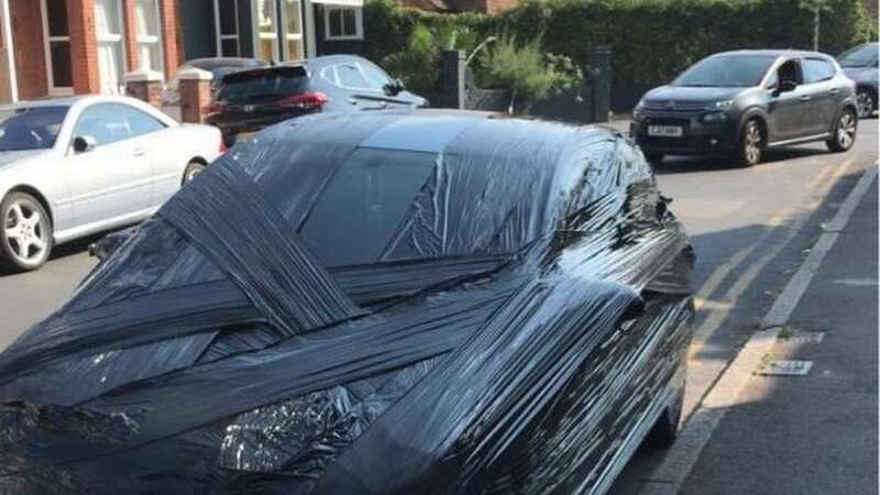 Tobe pulled a harmless prank on the woman who parked in his space (Image: Triangle News)