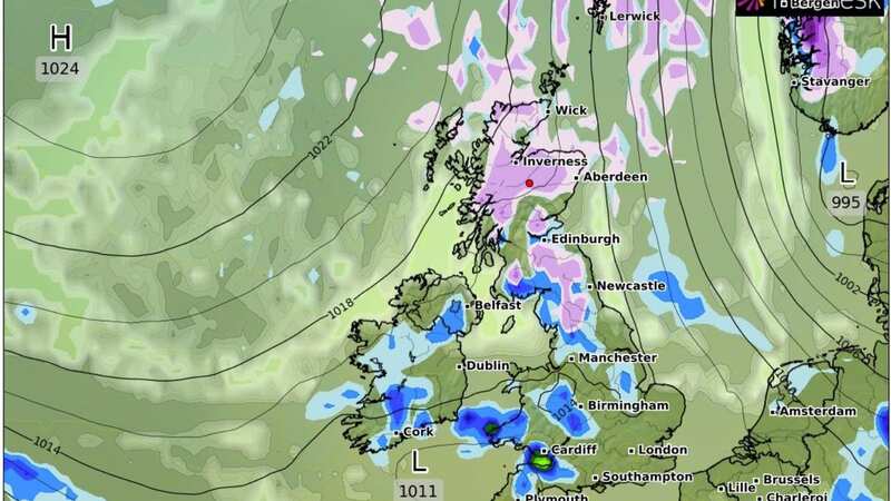 Weather maps pinpoint where 