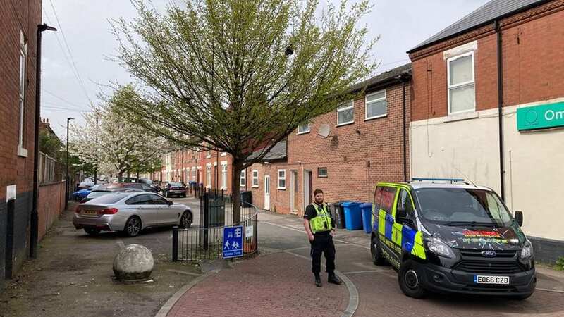 Firearms officers shot a dog in Derby this morning