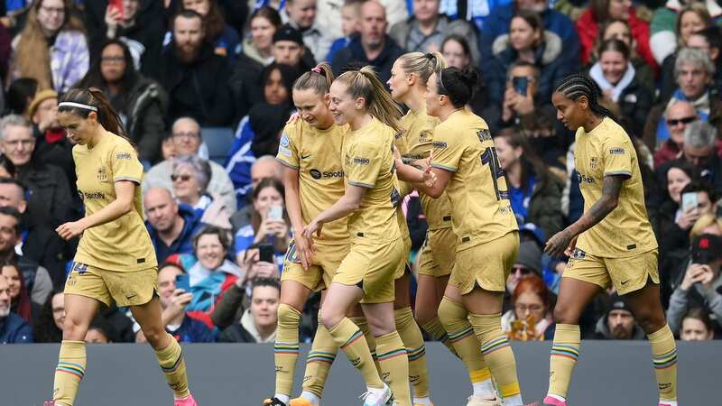 Barcelona celebrate Caroline Graham Hansen