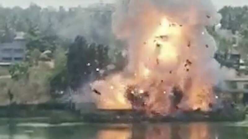 Huge explosion rips through fireworks warehouse killing hundreds of animals