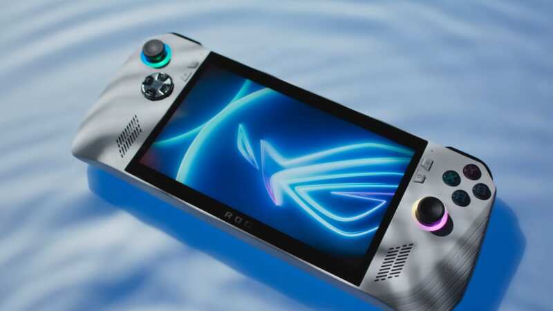 The new handheld gaming device, the Asus Rog Ally, leaves the Steam Deck in the rearview mirror with a Windows 11 OS that allows you to access multiple game clients. (Image: Asus)