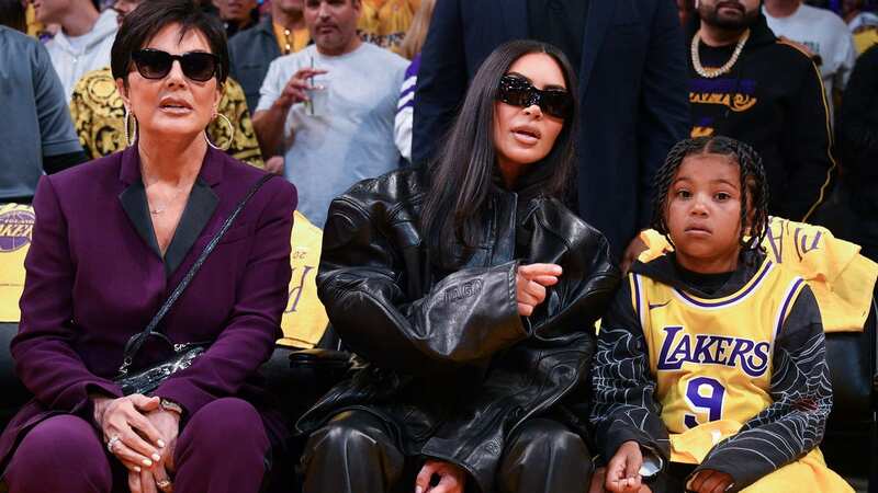 Kris, Kim and Saint cheered on Tristan (Image: Getty Images)