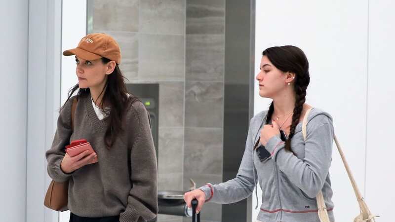 Katie Holmes and lookalike teen daughter Suri pictured on rare outing together