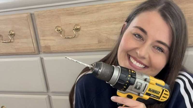 Emily turns trash into treasure by upcycling furniture (Image: Emily Marlett / SWNS)