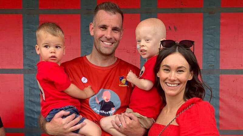 Tommy Spurr with Rio, wife Chloe and son Rudy
