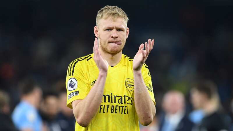 Aaron Ramsdale still has hope that Arsenal can win the title (Image: Stuart MacFarlane/Arsenal FC via Getty Images)