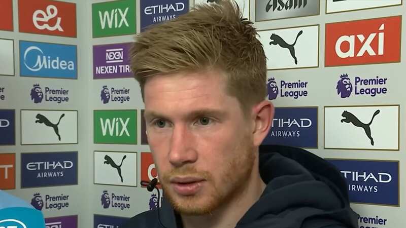 Kevin De Bruyne has issued a warning to Manchester City as they look to win the treble (Image: BT Sport)