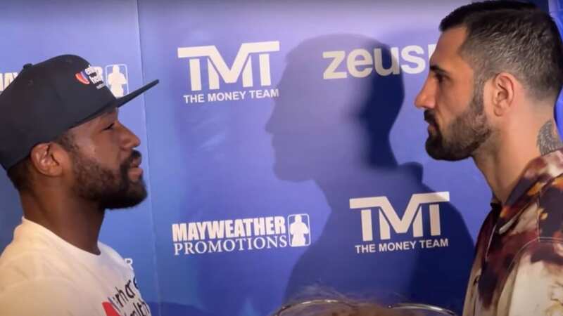 Floyd Mayweather faces off with mafia boss