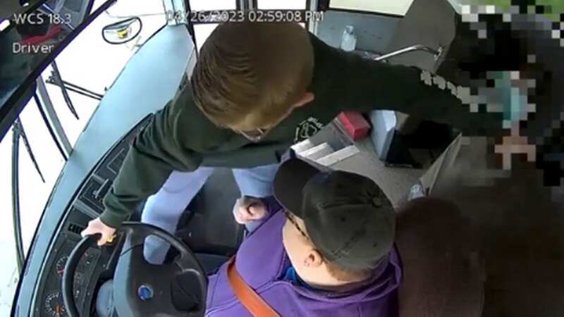 Schoolboy saves lives of classmates as he hits bus brakes after driver fainted
