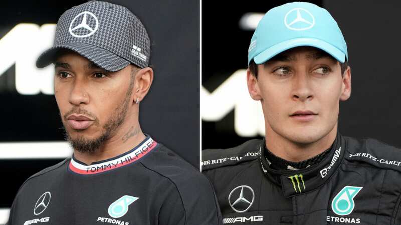 George Russell struggled in Baku qualifying (Image: Sky Sports)